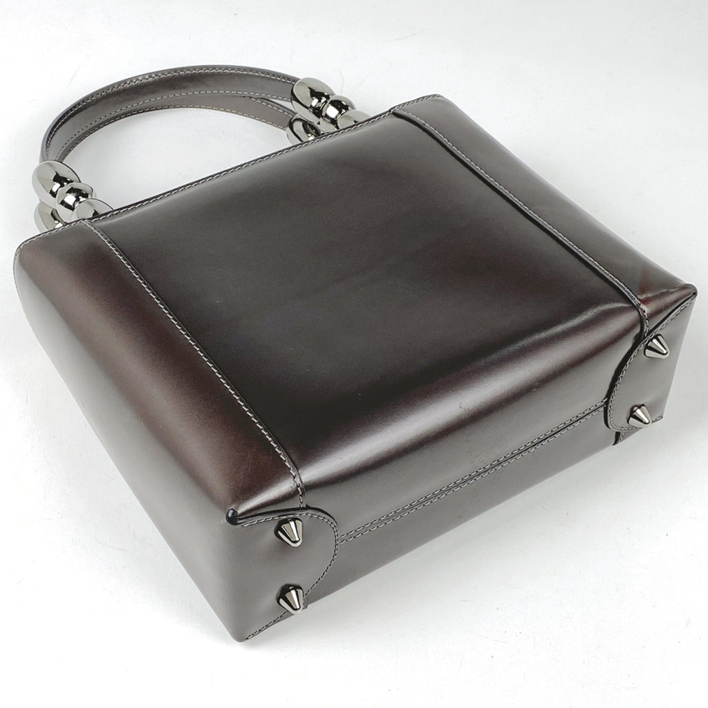クリスチャンディオール マリスパール ハンドバッグ レザー グレー レディース 【中古】brbag