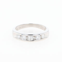 メレダイヤ デザインリング プラチナ 指輪 リング 8.5号 Pt900 ダイヤモンド レディース 【中古】nbjwl