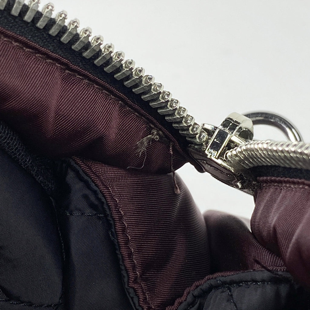 プラダ テスートボンバー ハンドバッグ 2WAY ショルダーバッグ ロゴプレート ハンドバッグ ナイロン パープル レディース 【中古】brbag