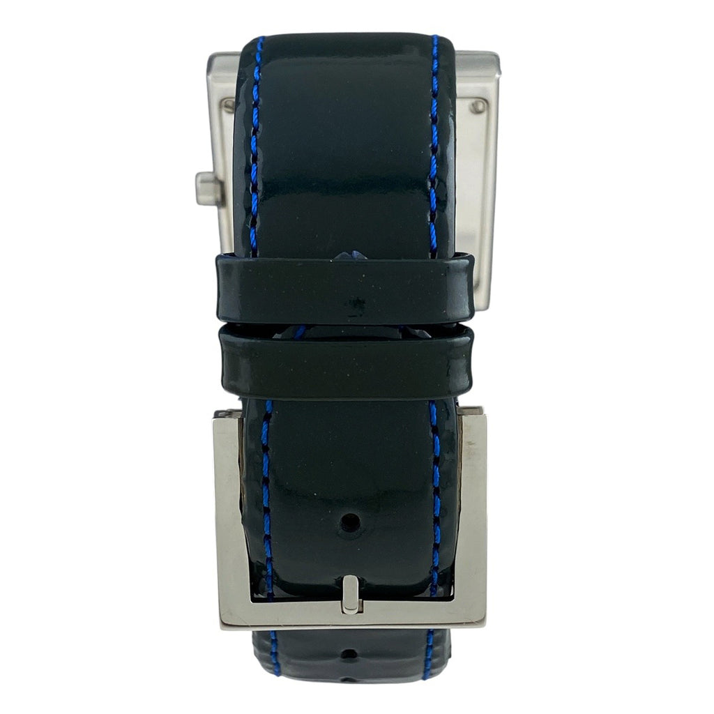 フェンディ スクエア 4000L 腕時計 SS レザー クォーツ シルバー メンズ 【中古】wtcbb