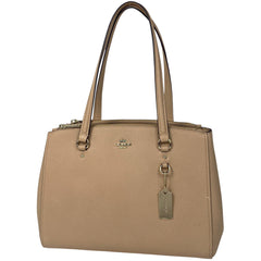 コーチ ロゴ ハンドバッグ 2WAY ショルダーバッグ ハンドバッグ レザー ベージュ 36882 レディース 【中古】brbag