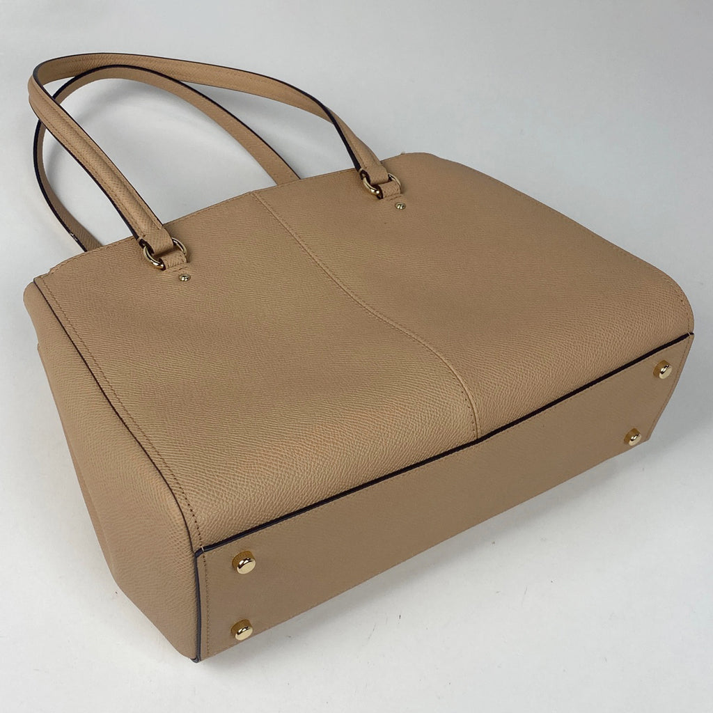 コーチ ロゴ ハンドバッグ 2WAY ショルダーバッグ ハンドバッグ レザー ベージュ 36882 レディース 【中古】brbag