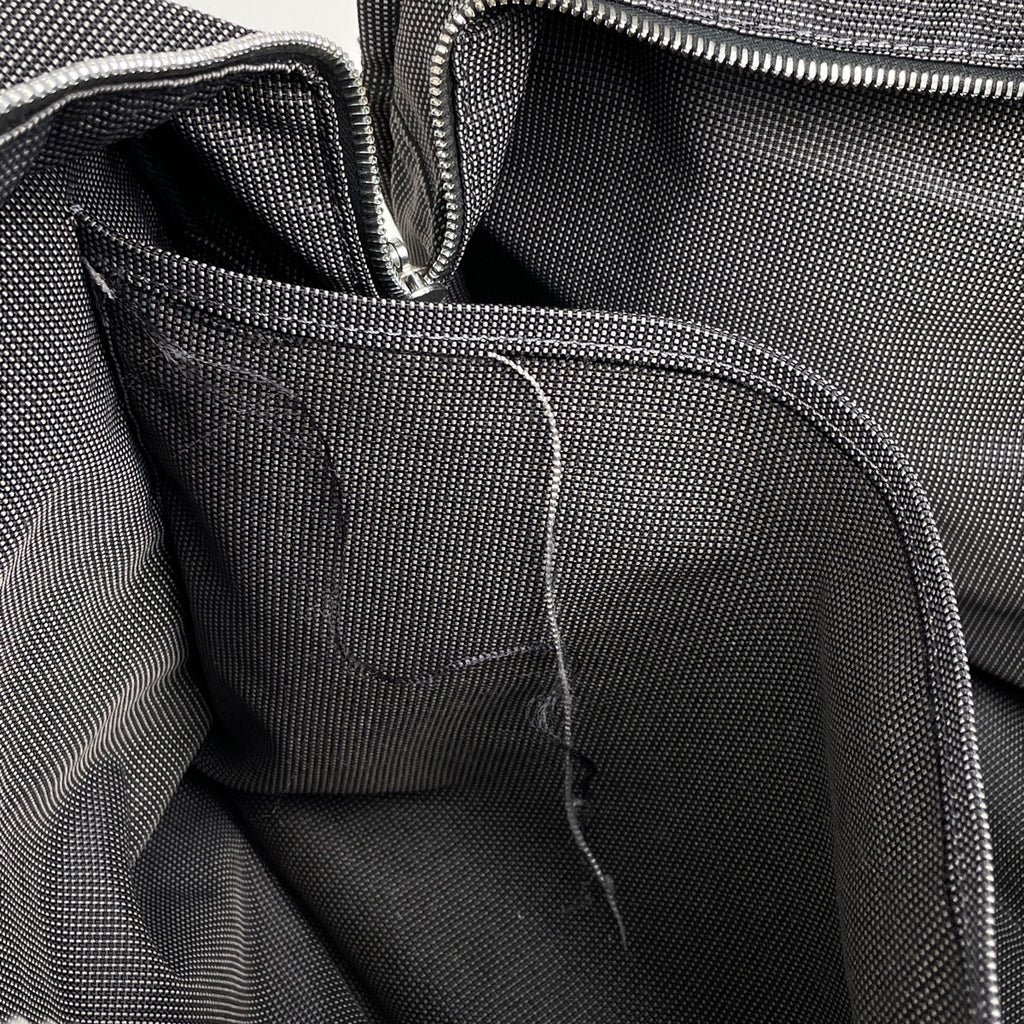 エルメス エールライン GM 肩掛け ハンドバッグ トートバッグ ナイロンキャンバス グレー レディース 【中古】brbag