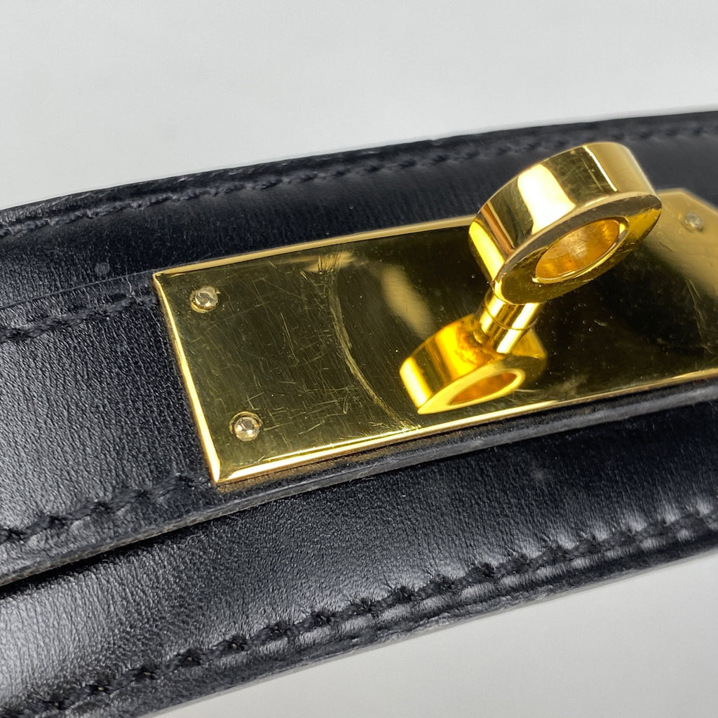 エルメス ケリー ベルト ターンロック ベルト ベルト レザー ブラック レディース 【中古】brbag