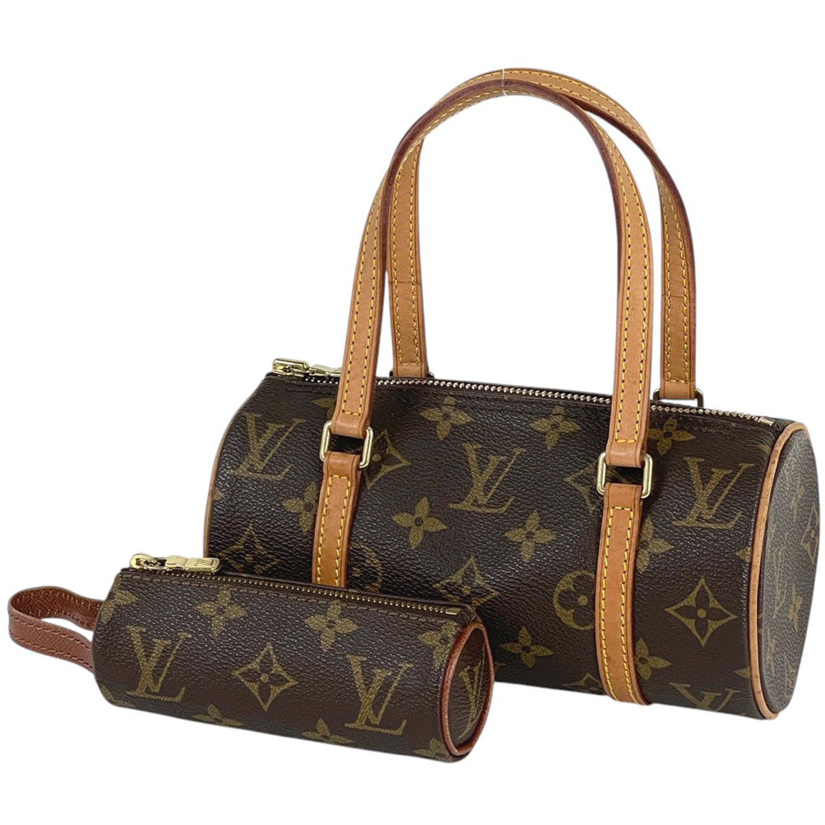 【名品】Louis Vuitton　パピヨン　ハンドバッグ　ミニバッグ バイセル公式】ルイ・ヴィトン パピヨン 19 手提げ 筒型 ミニ