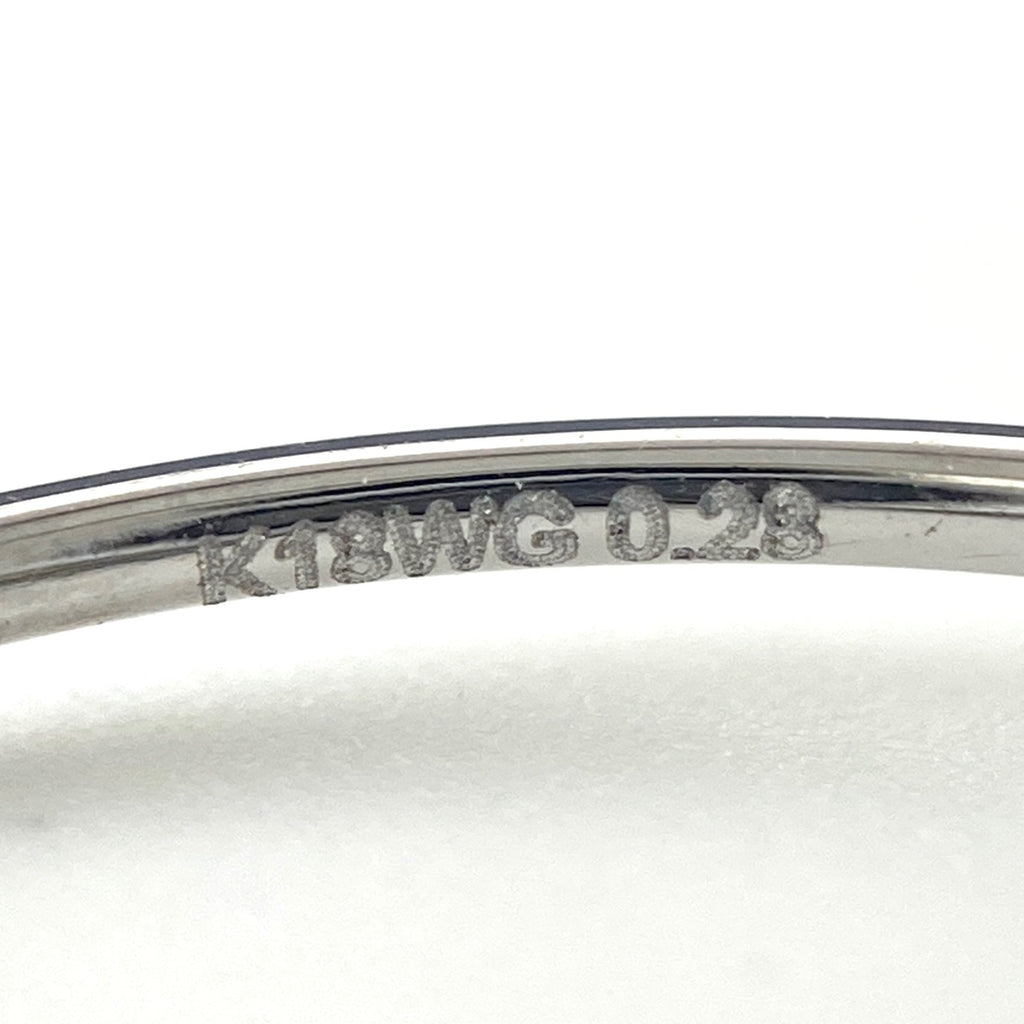 ハートモチーフ デザインピアス WG ホワイトゴールド メレダイヤ ピアス K18 WG ダイヤモンド レディース 【中古】nbjwl