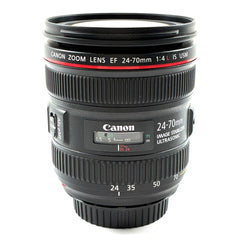 キヤノン Canon EF 24-70mm F4L IS USM 一眼カメラ用レンズ（オートフォーカス） 【中古】cambb