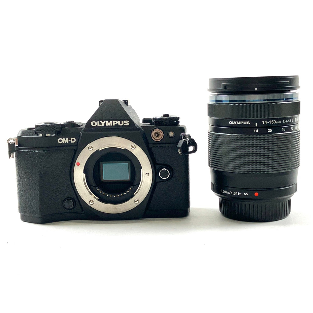 オリンパス OLYMPUS OM-D E-M5 Mark II 14-150mm II レンズキット ブラック デジタル ミラーレス 一眼カメラ 【中古】cambb