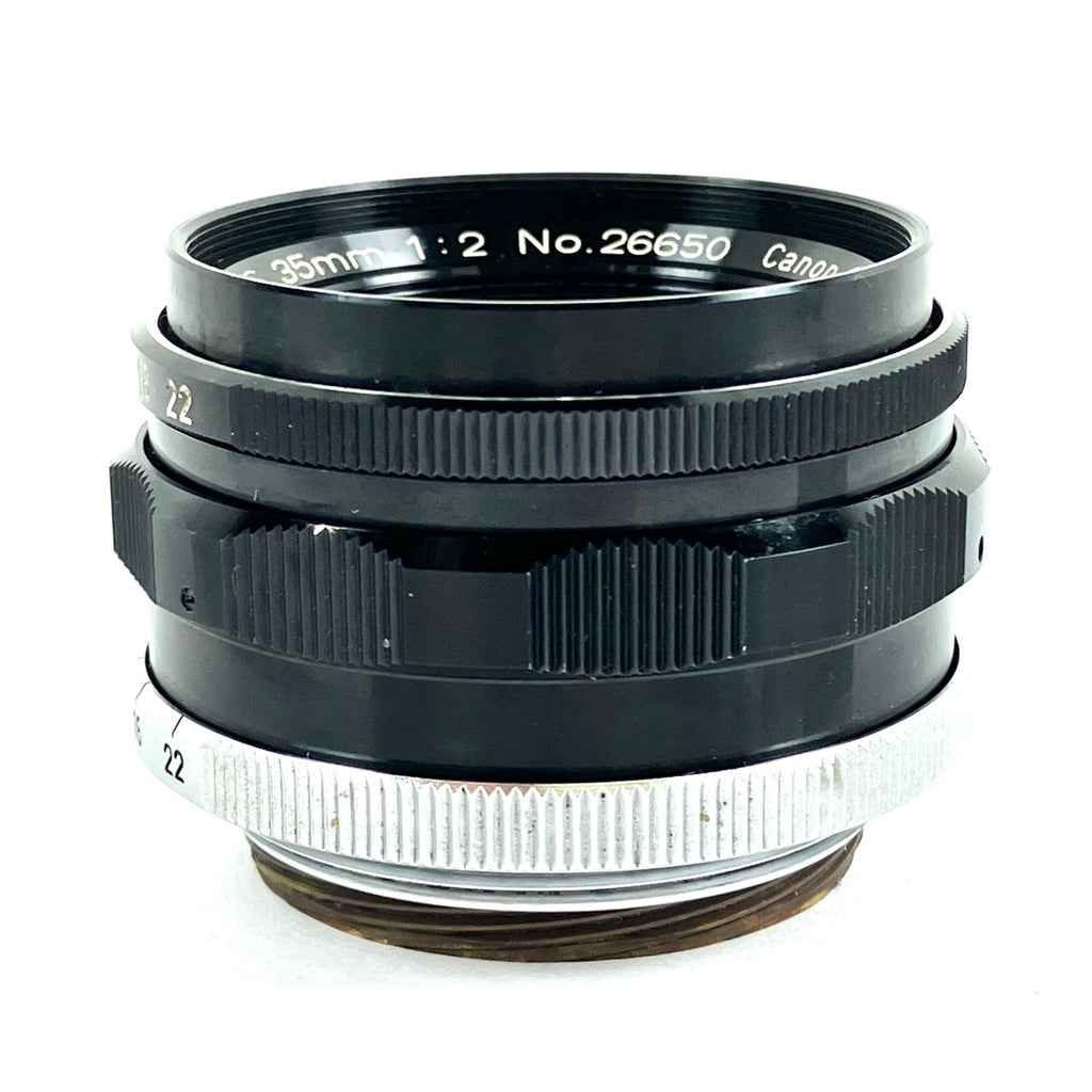 キヤノン Canon 35mm F2 Lマウント L39［ジャンク品］ レンジファインダーカメラ用レンズ 【中古】cambb