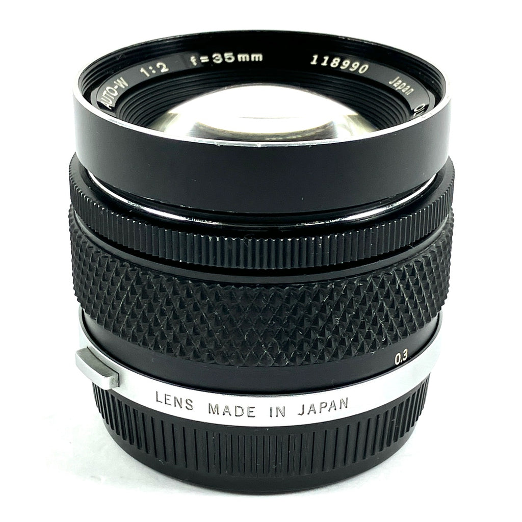 オリンパス OLYMPUS ZUIKO MC AUTO-W 35mm F2 一眼カメラ用レンズ（マニュアルフォーカス） 【中古】cambb