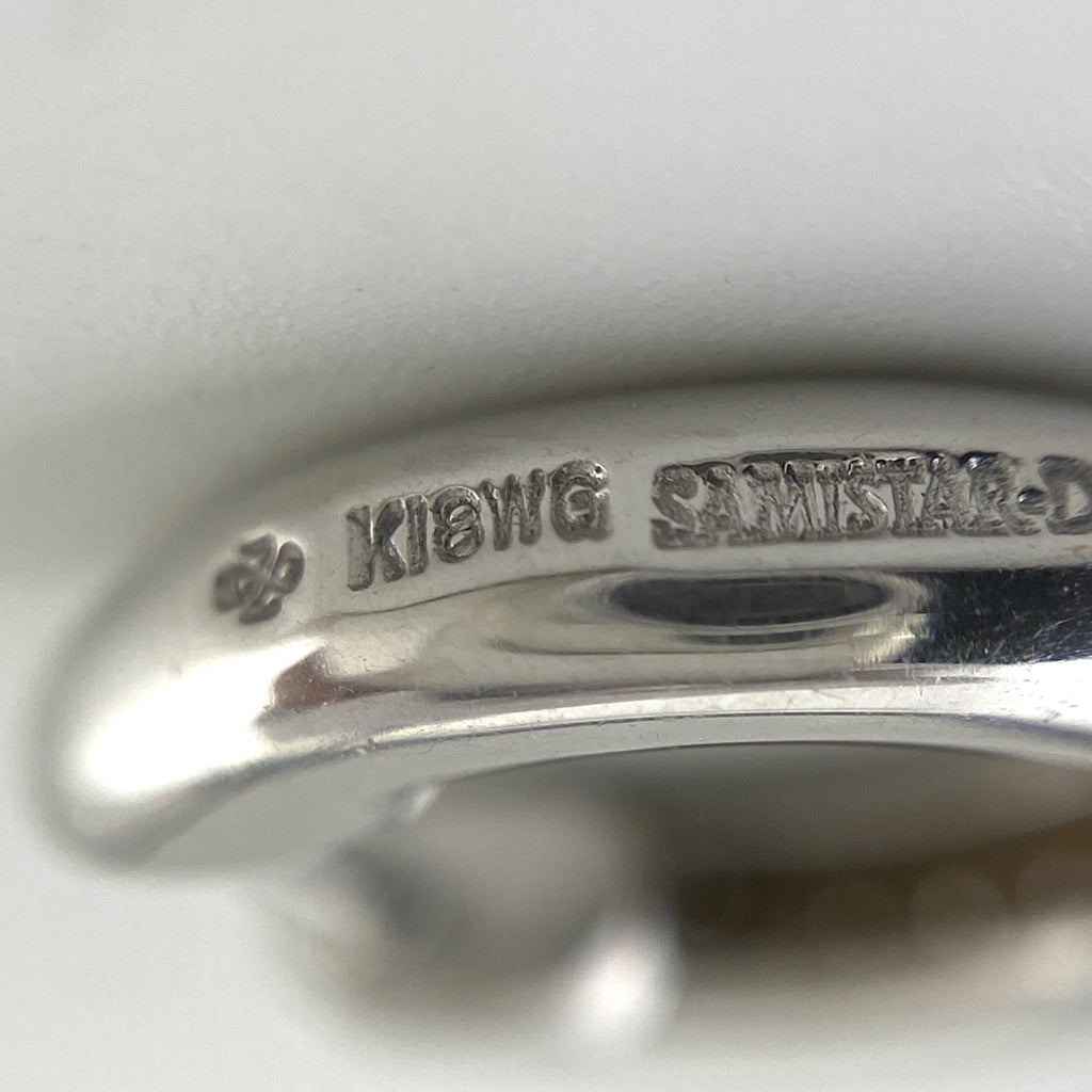 サミスターダイヤモンド K18 WG ダイヤモンド ピアス レディース 【中古】brjwl