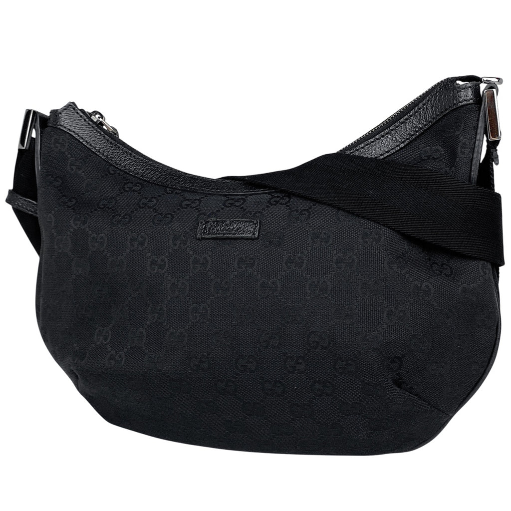 グッチ GG柄 ショルダーバッグ GGキャンバス ブラック 181092 レディース 【中古】brbag