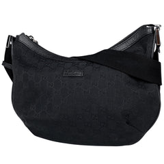 グッチ GG柄 ショルダーバッグ GGキャンバス ブラック 181092 レディース 【中古】brbag