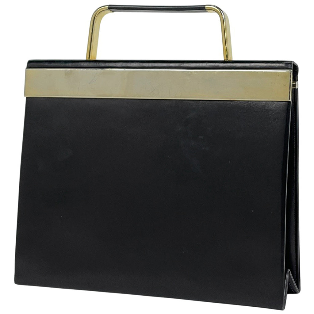 クリスチャンディオール デザイン ハンドバッグ 手提げ ハンドバッグ レザー ブラック レディース 【中古】brbag