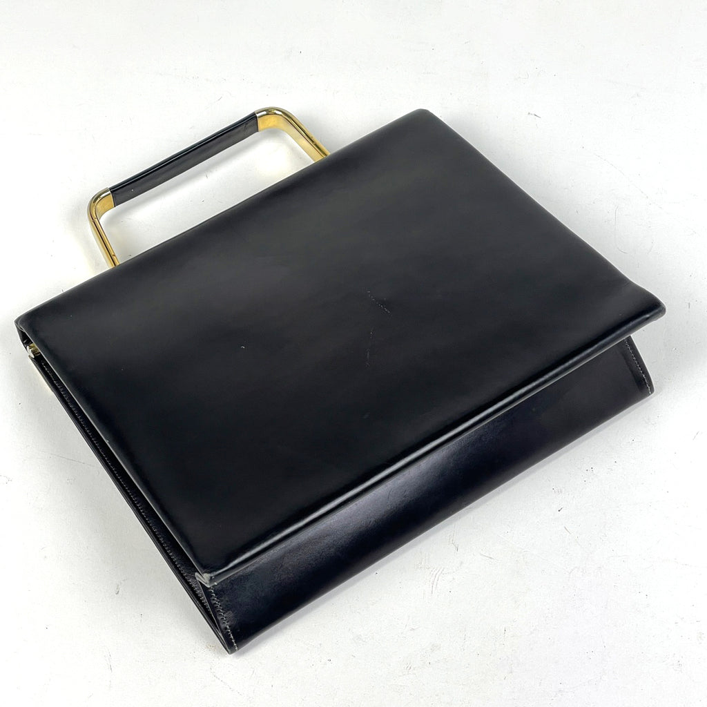 クリスチャンディオール デザイン ハンドバッグ 手提げ ハンドバッグ レザー ブラック レディース 【中古】brbag