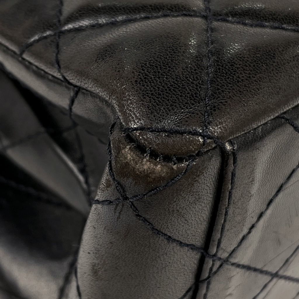 シャネル ココマーク ショルダーバッグ マトラッセ ショルダーバッグ レザー ブラック レディース 【中古】brbag