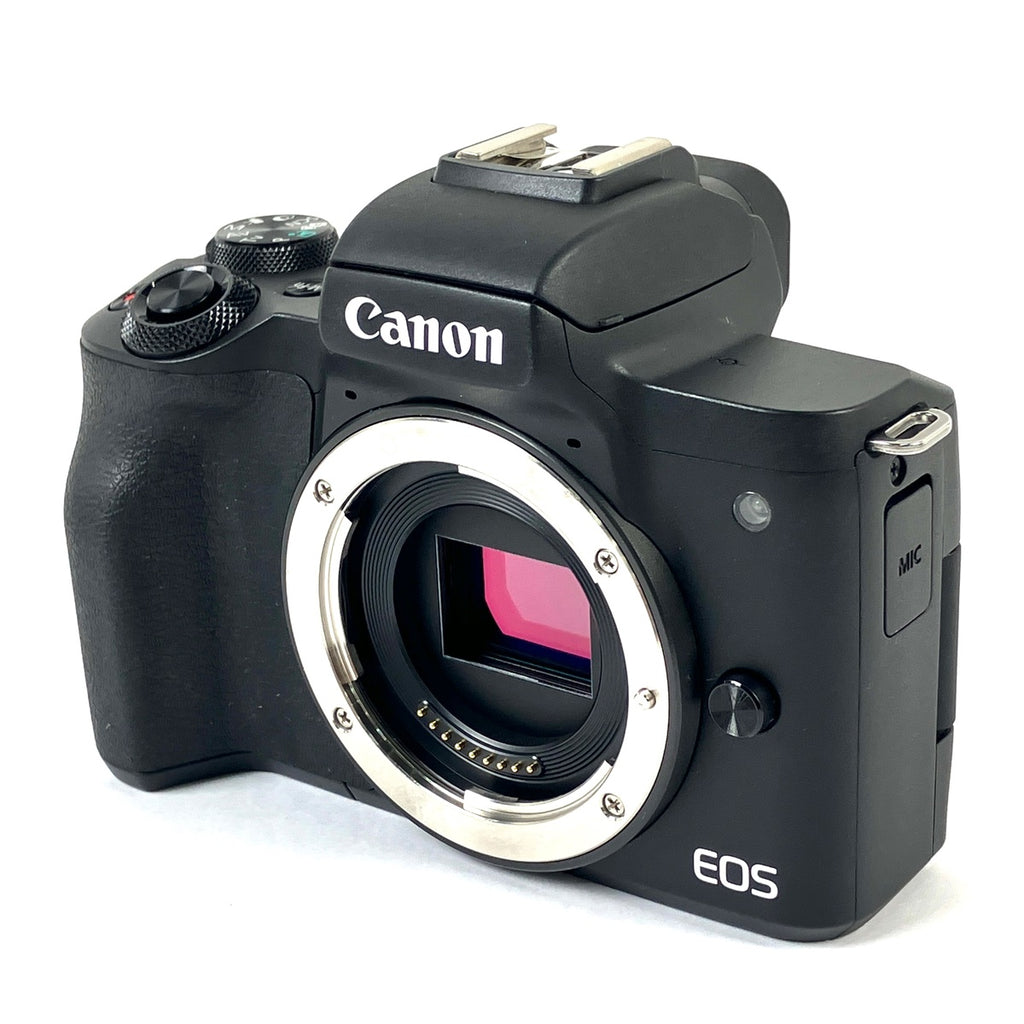 キヤノン Canon EOS Kiss M2 ダブルズームキット ブラック デジタル ミラーレス 一眼カメラ 【中古】cambb
