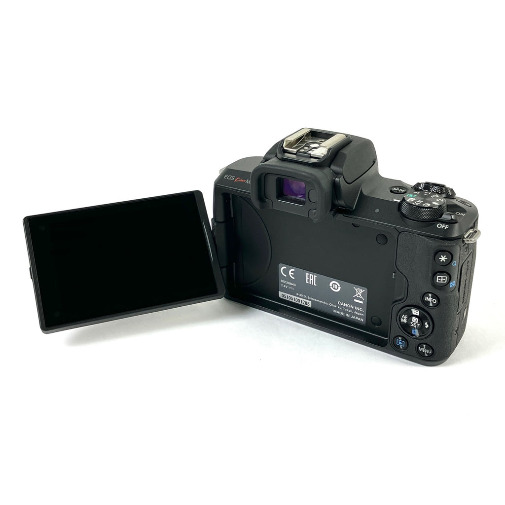 キヤノン Canon EOS Kiss M2 ダブルズームキット ブラック デジタル ミラーレス 一眼カメラ 【中古】cambb