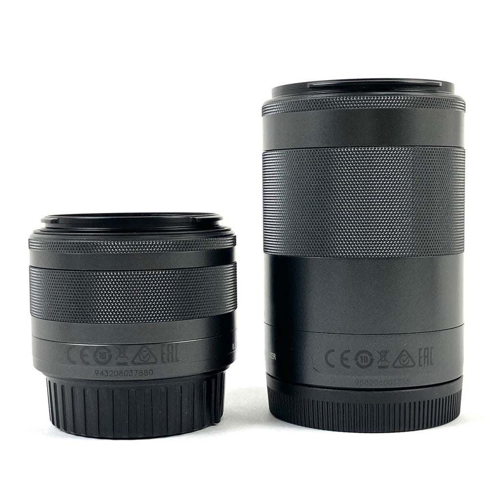 キヤノン Canon EOS Kiss M2 ダブルズームキット ブラック デジタル ミラーレス 一眼カメラ 【中古】cambb