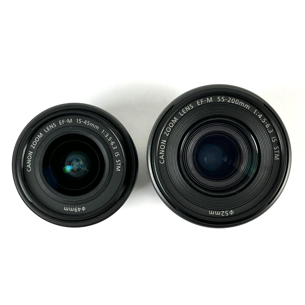 キヤノン Canon EOS Kiss M2 ダブルズームキット ブラック デジタル ミラーレス 一眼カメラ 【中古】cambb