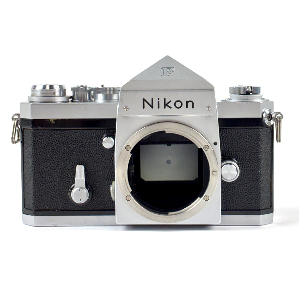 ニコン Nikon F アイレベル シルバー ボディ フィルム マニュアルフォーカス 一眼レフカメラ 【中古】cambb