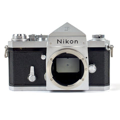 ニコン Nikon F アイレベル シルバー ボディ フィルム マニュアルフォーカス 一眼レフカメラ 【中古】cambb