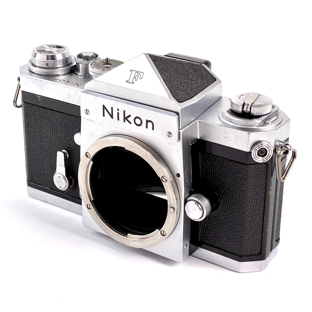 ニコン Nikon F アイレベル シルバー ボディ フィルム マニュアルフォーカス 一眼レフカメラ 【中古】cambb