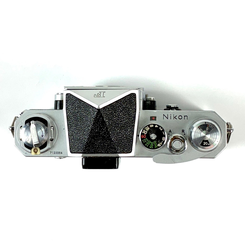 ニコン Nikon F アイレベル シルバー ボディ フィルム マニュアルフォーカス 一眼レフカメラ 【中古】cambb