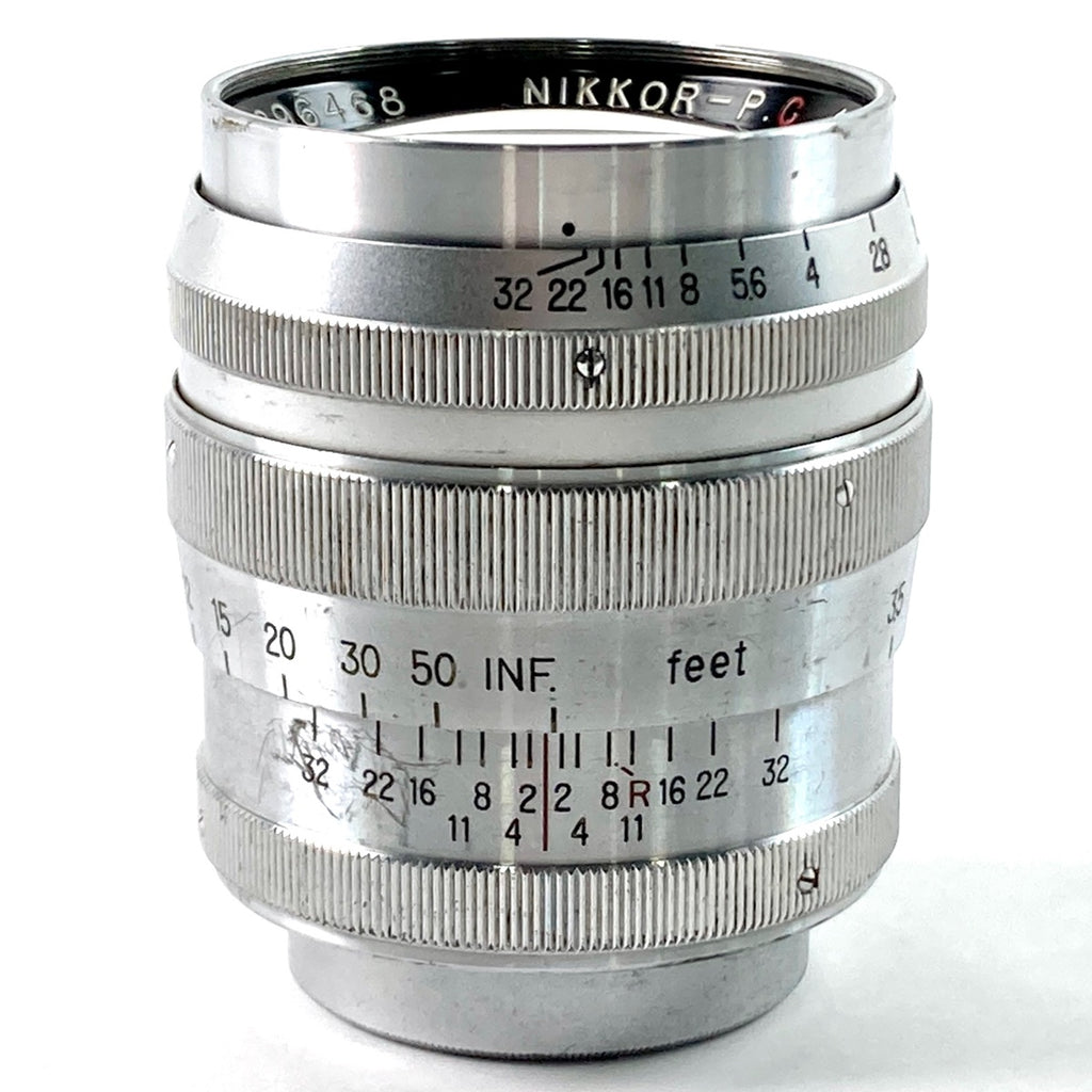 ニコン Nikon NIKKOR-P.C 85mm F2 8.5cm シルバー Lマウント L39 レンジファインダーカメラ用レンズ 【中古】cambb