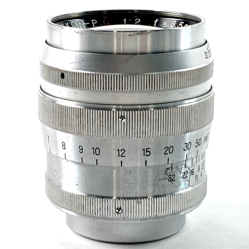 ニコン Nikon NIKKOR-P.C 85mm F2 8.5cm シルバー Lマウント L39 レンジファインダーカメラ用レンズ 【中古】cambb