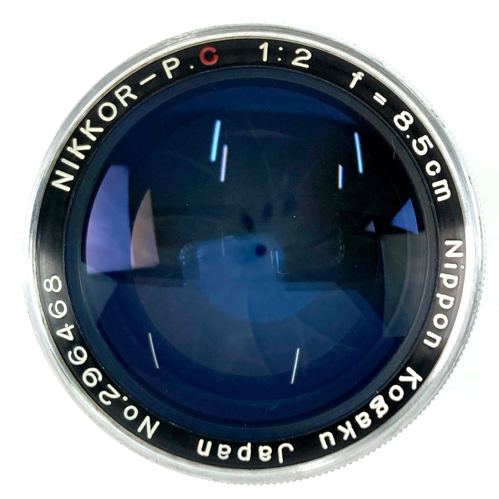 ニコン Nikon NIKKOR-P.C 85mm F2 8.5cm シルバー Lマウント L39 レンジファインダーカメラ用レンズ 【中古】cambb