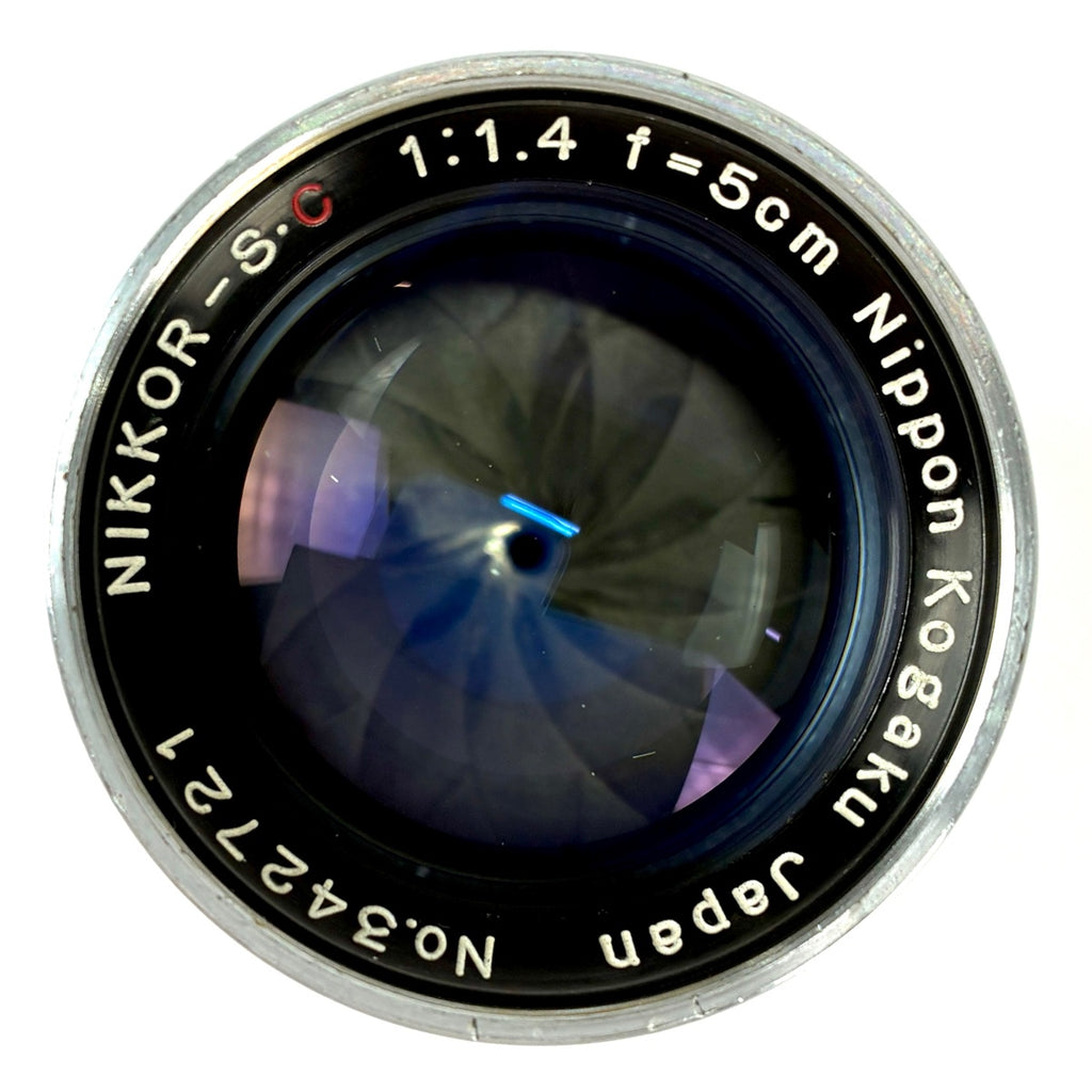 ニコン Nikon NIKKOR-S.C 50mm F1.4 5cm シルバー Sマウント レンジファインダーカメラ用レンズ 【中古】cambb