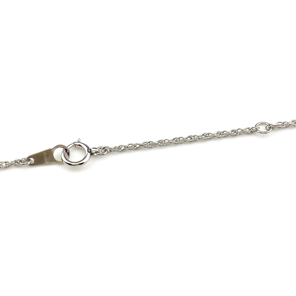 サファイア デザインネックレス プラチナ ペンダント メレダイヤ ダイヤモンド ネックレス Pt900 Pt850 サファイア レディース 【中古】nbjwl