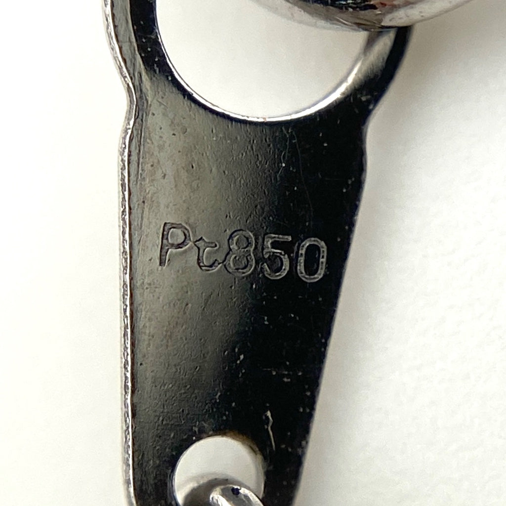 サファイア デザインネックレス プラチナ ペンダント メレダイヤ ダイヤモンド ネックレス Pt900 Pt850 サファイア レディース 【中古】nbjwl