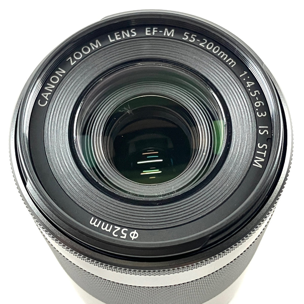 キヤノン Canon EF-M 55-200mm F4.5-6.3 IS STM ブラック 一眼カメラ用レンズ（オートフォーカス） 【中古】cambb