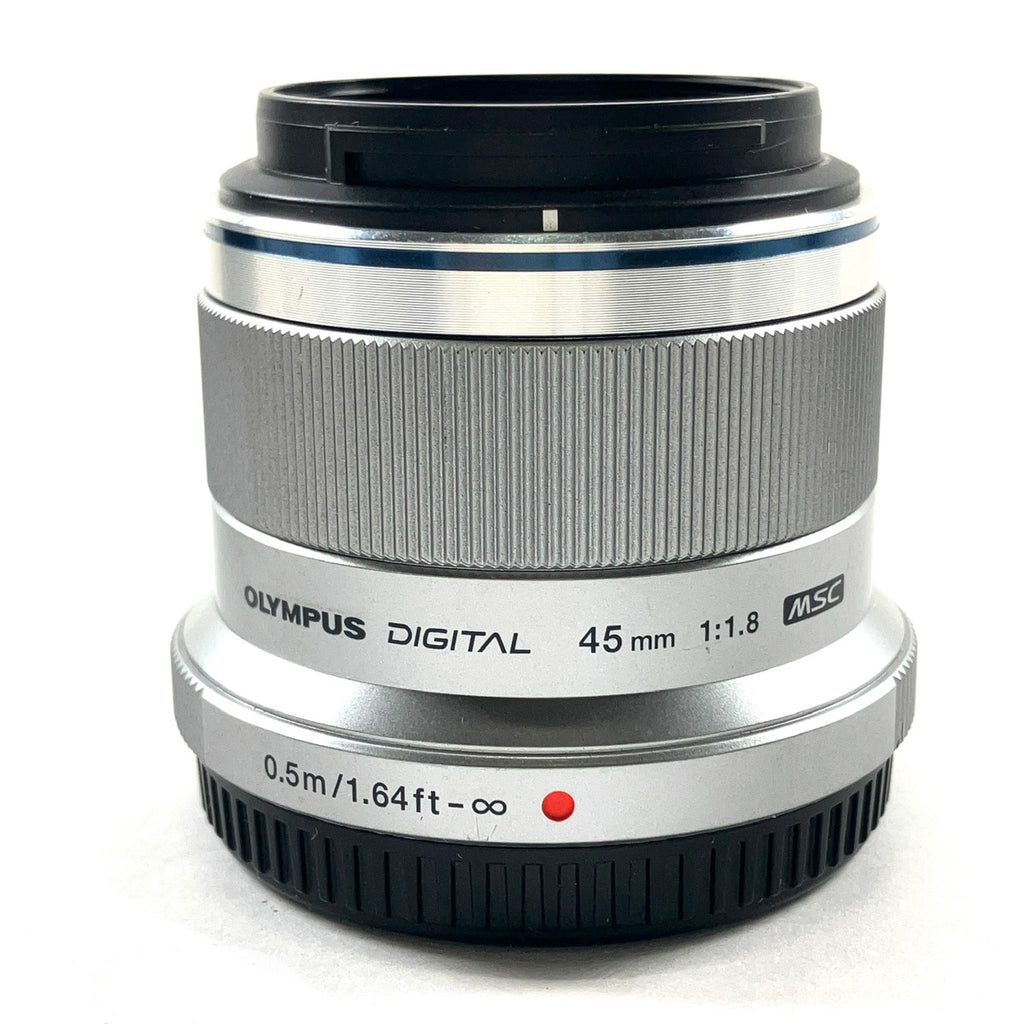 オリンパス OLYMPUS M.ZUIKO DIGITAL 45mm F1.8 シルバー 一眼カメラ用レンズ（オートフォーカス） 【中古】cambb