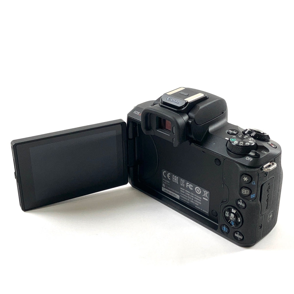 キヤノン Canon EOS Kiss M EF-M 15-45 IS STM レンズキット ブラック デジタル ミラーレス 一眼カメラ 【中古】cambb