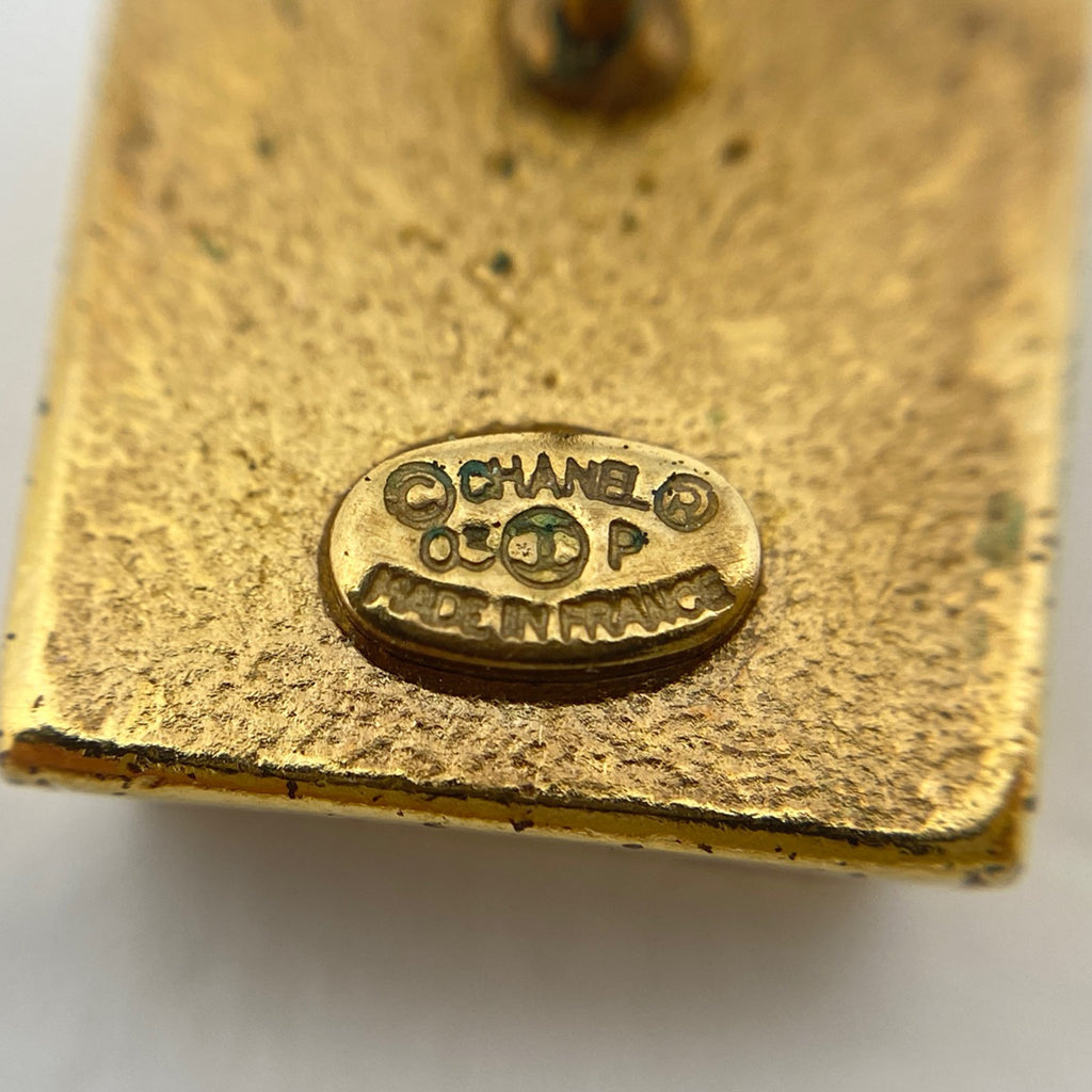 シャネル ココマーク ピアス スクエア ピアス GP ゴールド レディース 【中古】bracc