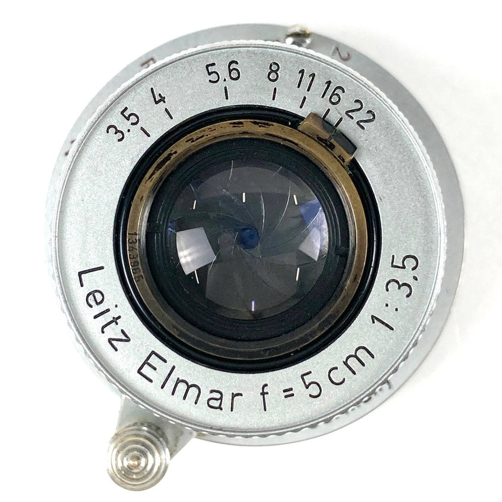 ライカ LEICA Elmar 50mm F3.5 エルマー 赤 5cm Lマウント L39 レンジファインダーカメラ用レンズ 【中古】cambb