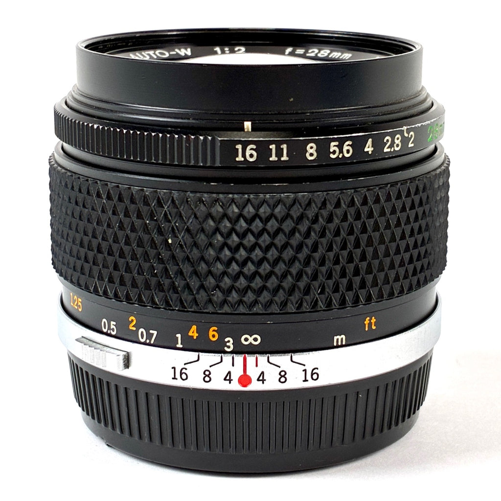 オリンパス OLYMPUS ZUIKO MC AUTO-W 28mm F2 一眼カメラ用レンズ（マニュアルフォーカス） 【中古】cambb