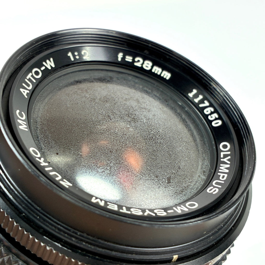 オリンパス OLYMPUS ZUIKO MC AUTO-W 28mm F2 一眼カメラ用レンズ（マニュアルフォーカス） 【中古】cambb
