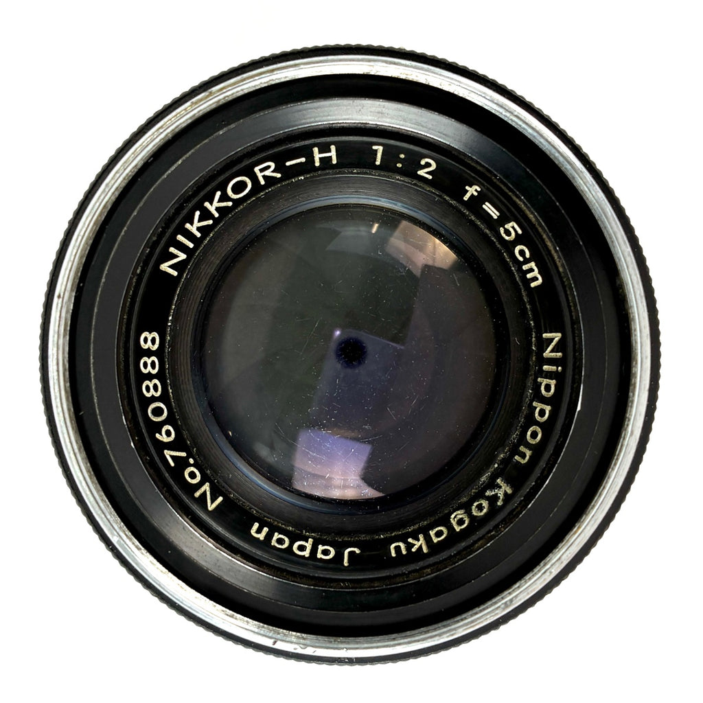 ニコン Nikon NIKKOR-H (.C) 50mm F2 5cm ブラック Sマウント レンジファインダーカメラ用レンズ 【中古】cambb