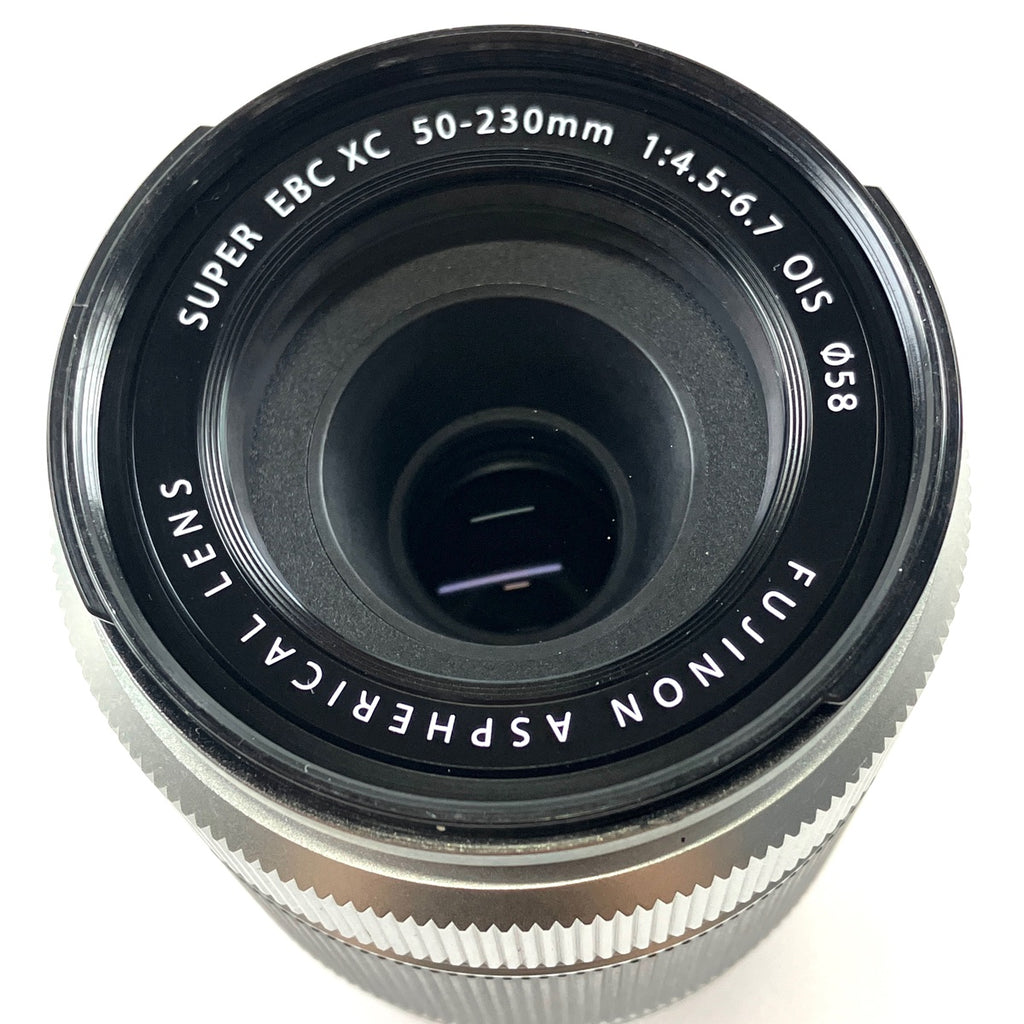 富士フイルム FUJIFILM XC 50-230mm F4.5-6.7 OIS シルバー 一眼カメラ用レンズ（オートフォーカス） 【中古】cambb