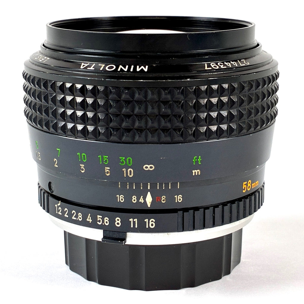 ミノルタ MINOLTA MC ROKKOR 58mm F1.2 ［ジャンク品］ 一眼カメラ用レンズ（マニュアルフォーカス） 【中古】cambb