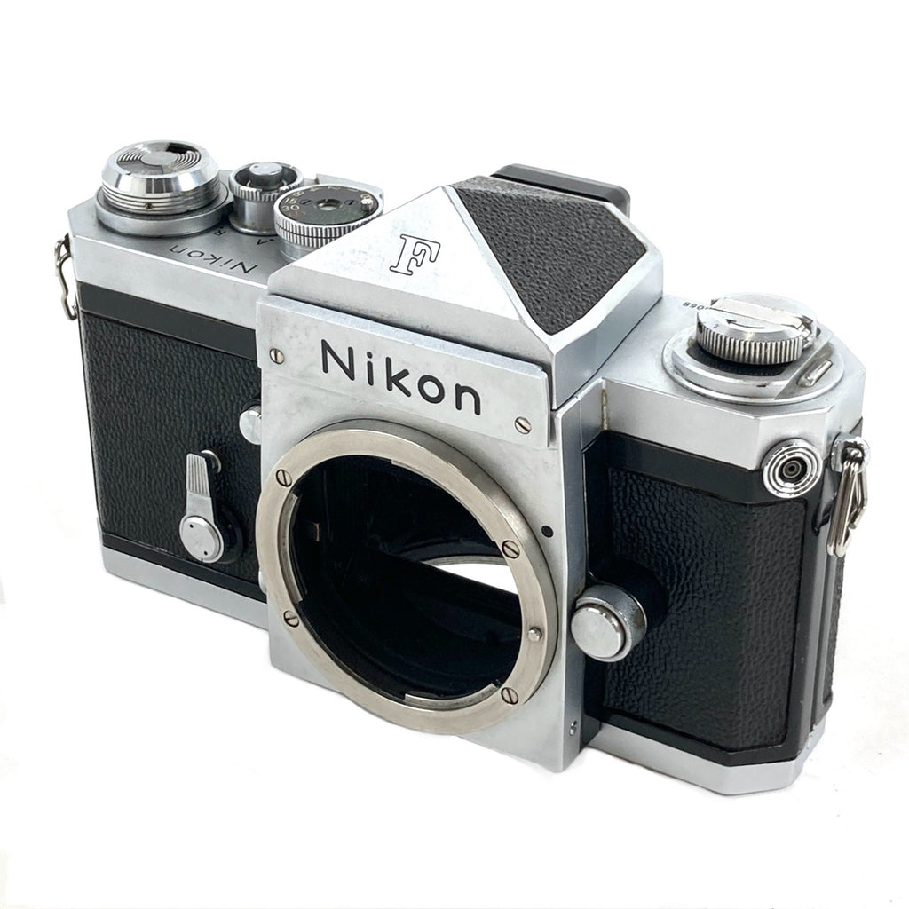 ニコン Nikon F アイレベル シルバー ボディ フィルム マニュアルフォーカス 一眼レフカメラ 【中古】cambb