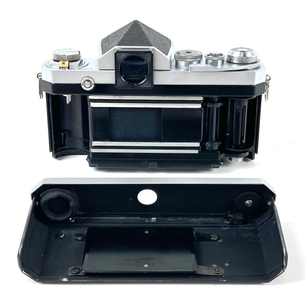ニコン Nikon F アイレベル シルバー ボディ フィルム マニュアルフォーカス 一眼レフカメラ 【中古】cambb