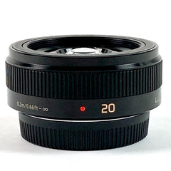 パナソニック Panasonic LUMIX G 20mm F1.7 II ASPH. H-H020A-K ブラック 一眼カメラ用レンズ（オートフォーカス） 【中古】cambb