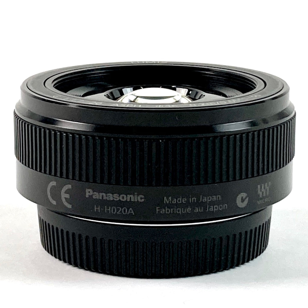 パナソニック Panasonic LUMIX G 20mm F1.7 II ASPH. H-H020A-K ブラック 一眼カメラ用レンズ（オートフォーカス） 【中古】cambb