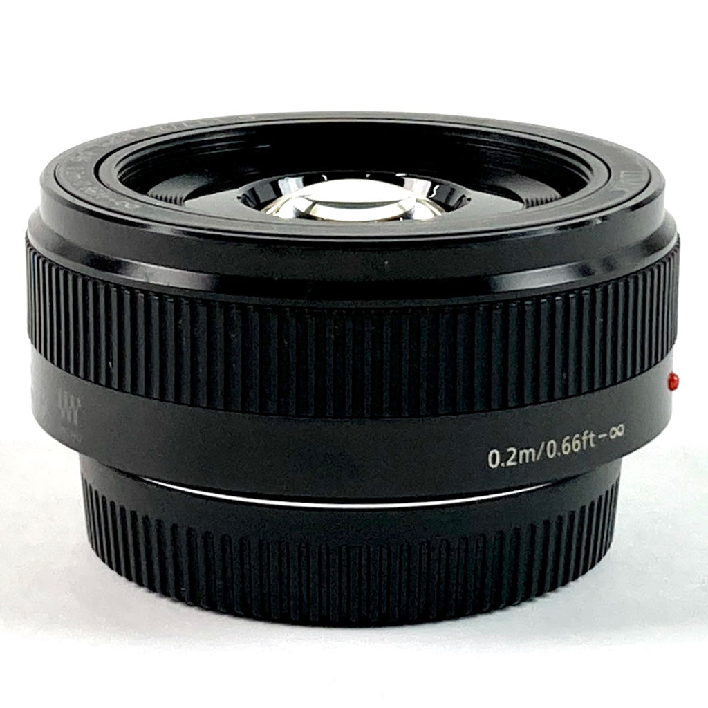 パナソニック Panasonic LUMIX G 20mm F1.7 II ASPH. H-H020A-K ブラック 一眼カメラ用レンズ（オートフォーカス） 【中古】cambb