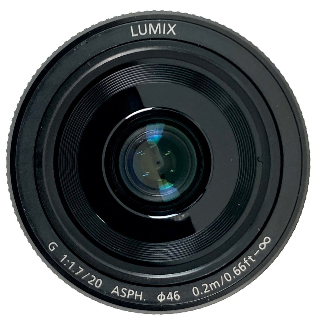 パナソニック Panasonic LUMIX G 20mm F1.7 II ASPH. H-H020A-K ブラック 一眼カメラ用レンズ（オートフォーカス） 【中古】cambb